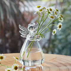 Transparent Angel Glass Vase