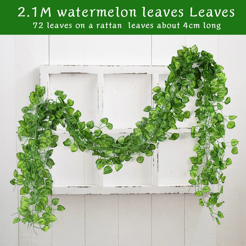 2.1M Artificial Ivy Garland Decor