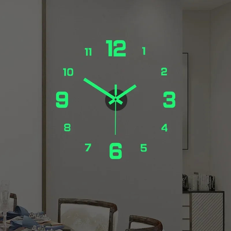 3D Luminous DIY Wall Clock