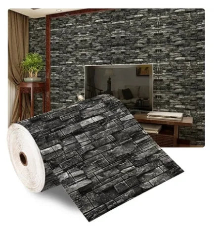 3D Soft Foam Brick Wallpaper