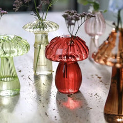 Jelly Color Mushroom Glass Vase