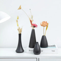 Handcrafted Black Ceramic Vase