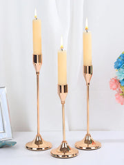 Elegant Metal Candle Holder Set