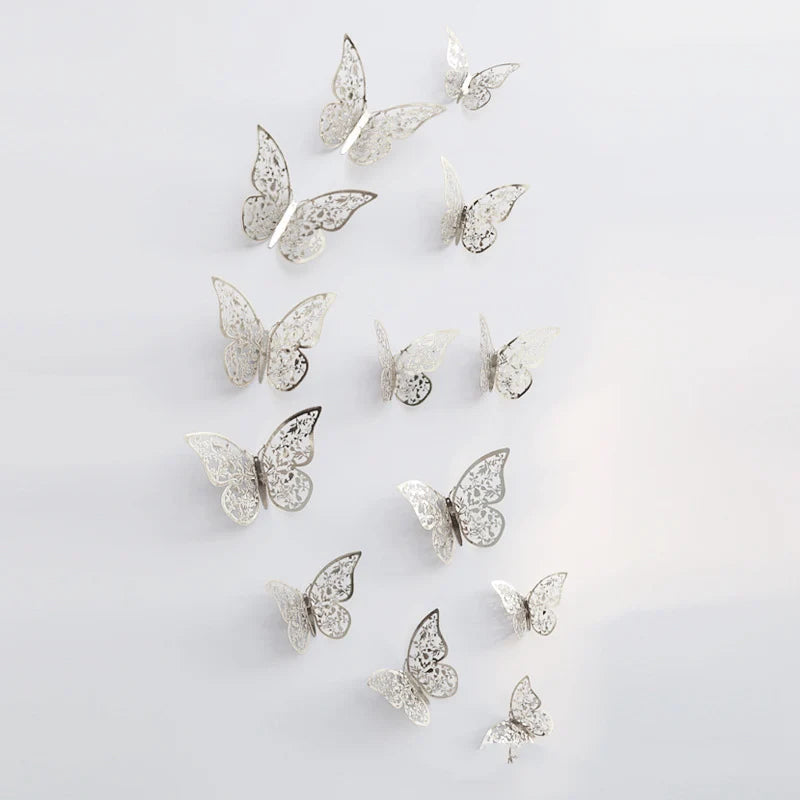 3D Hollow Butterfly Wall Stickers