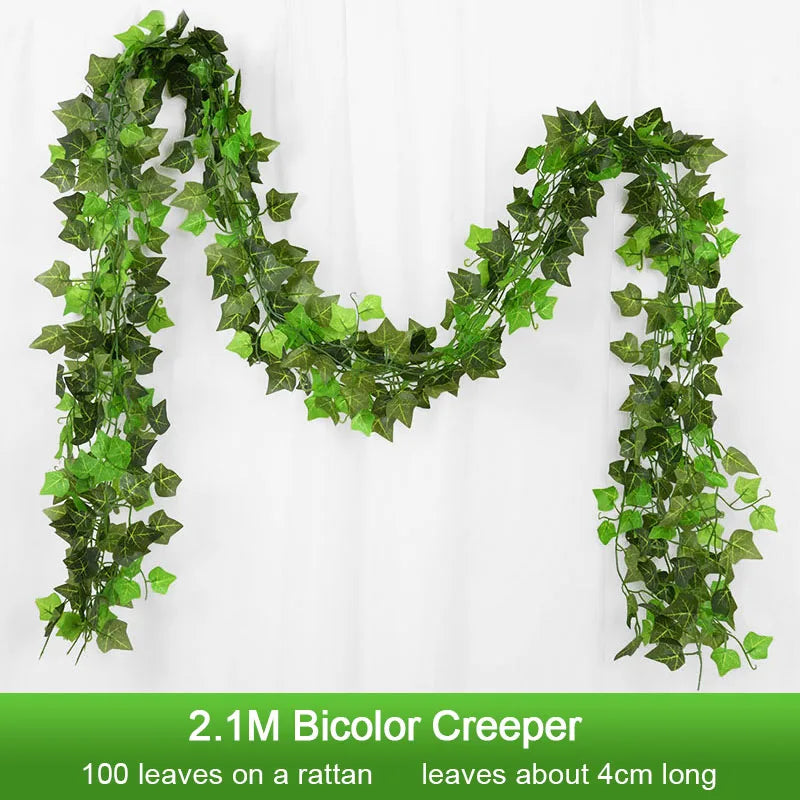 2.1M Artificial Ivy Garland Decor