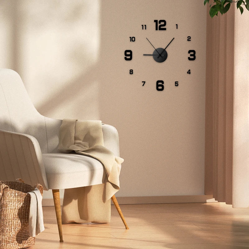 DIY Frameless Silent Wall Clock