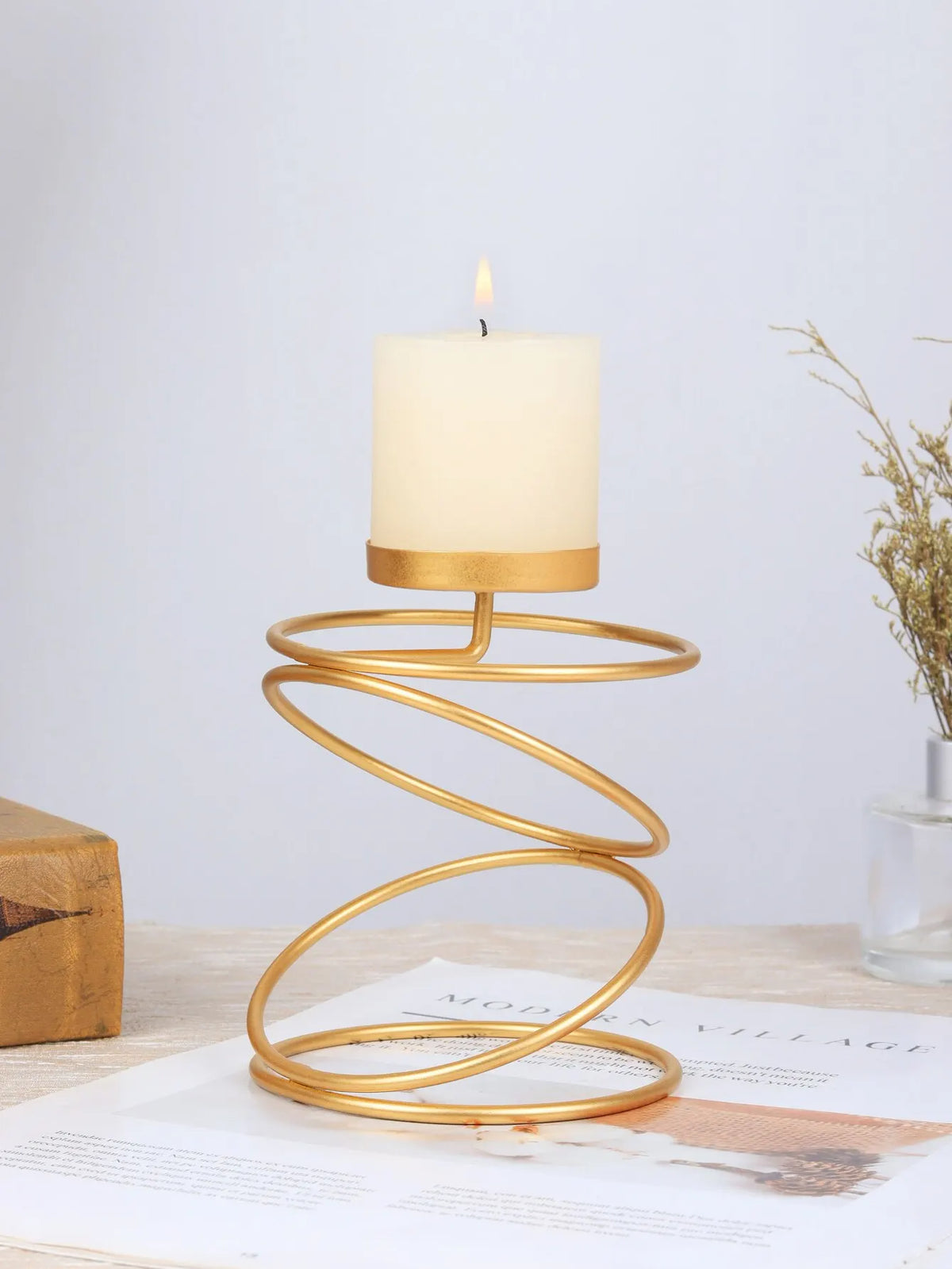 Luxury Gold Metal Candle Holder