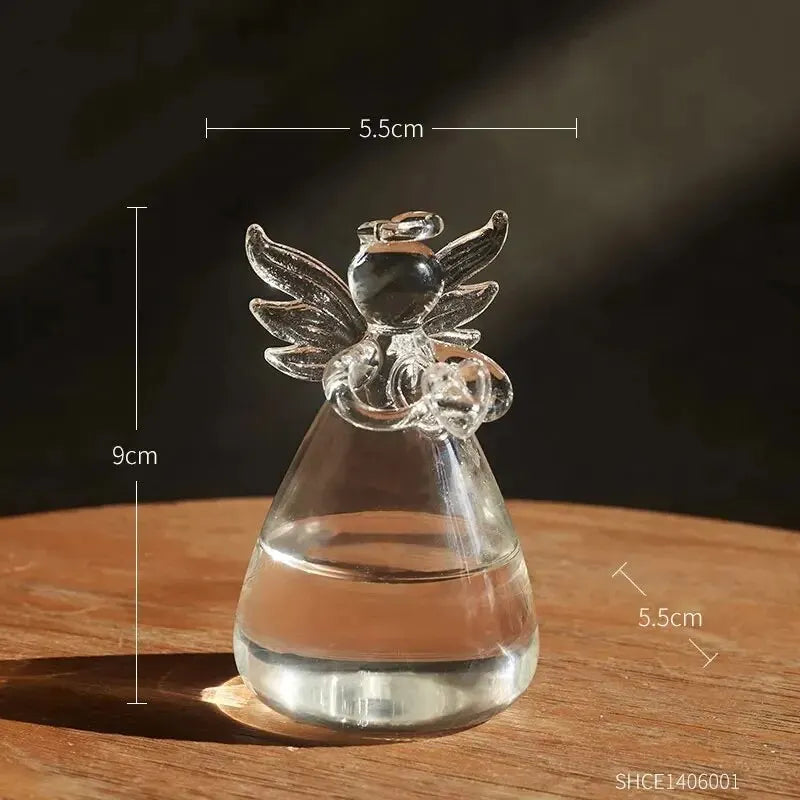 Transparent Angel Glass Vase