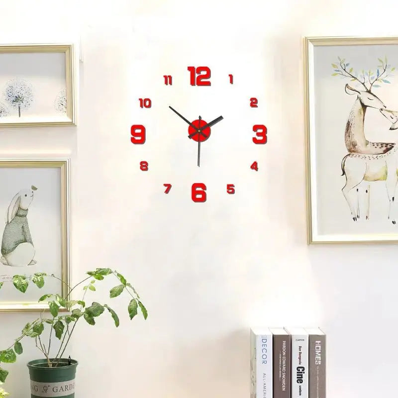 DIY Frameless Silent Wall Clock