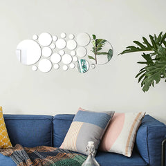 26PCS Crystal Mirror Wall Stickers