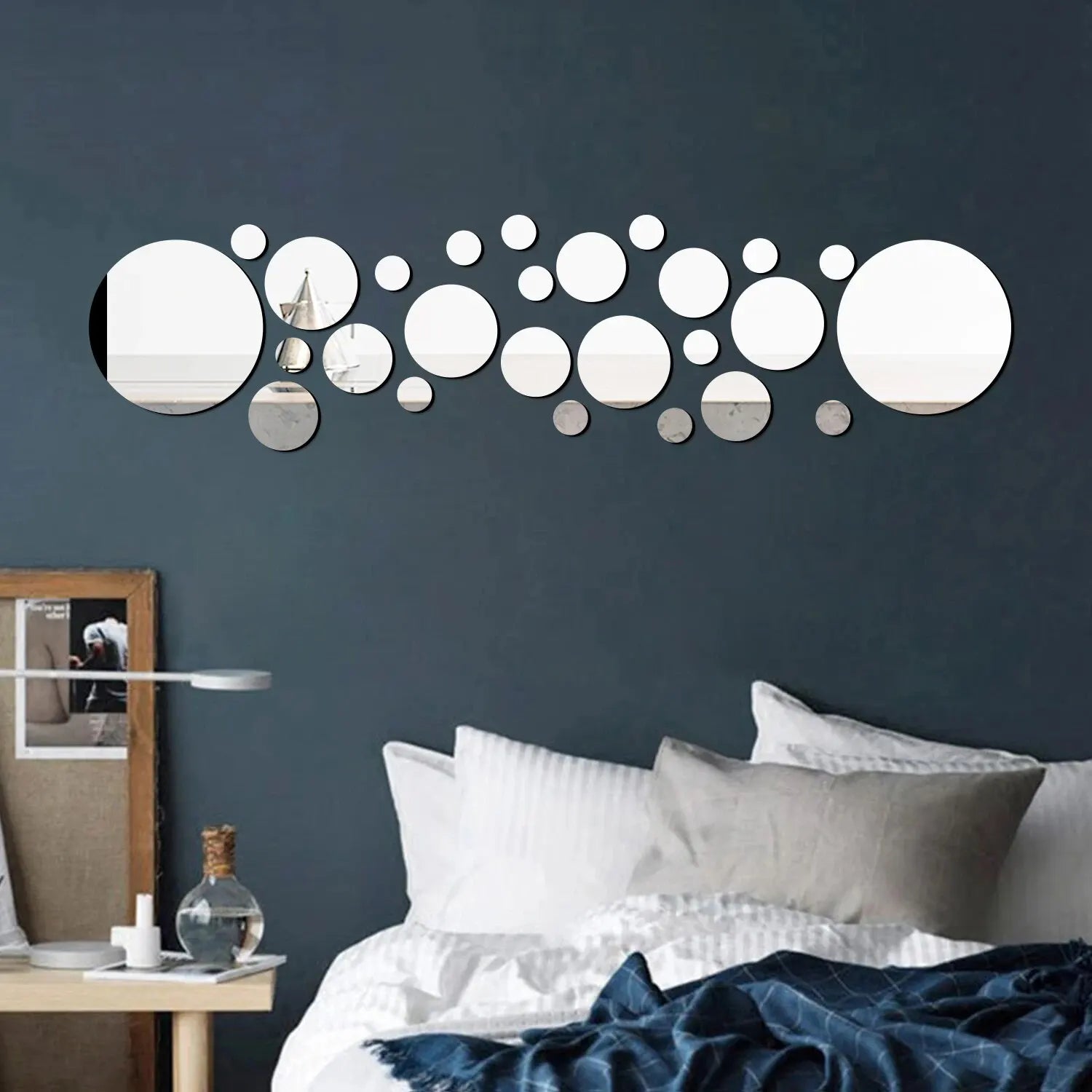 26PCS Crystal Mirror Wall Stickers