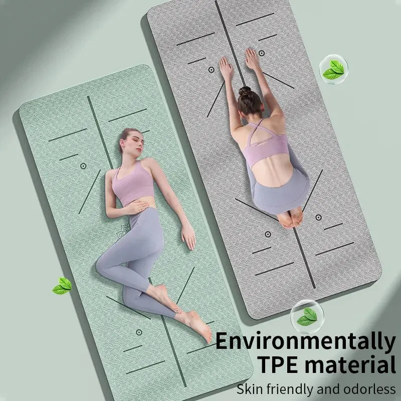 Non-Slip Eco Yoga Mat with Strap