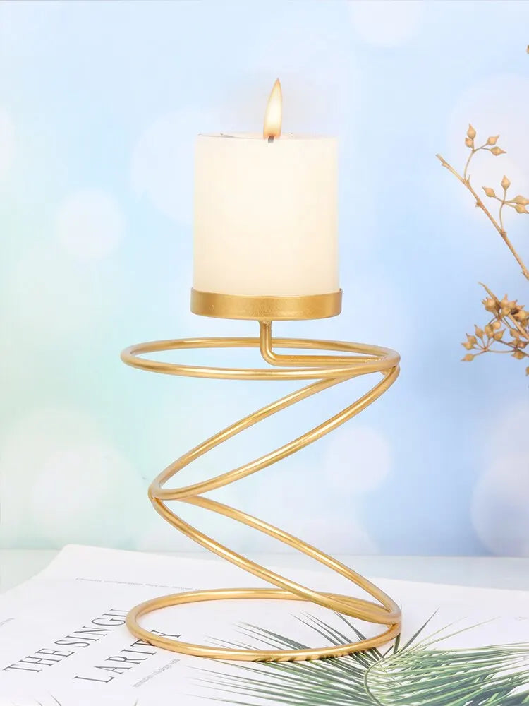 Luxury Gold Metal Candle Holder