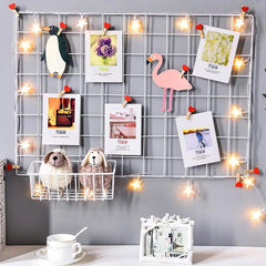 Iron Grid Wall Decor Organizer