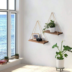 Wooden Hanging Swing Shelf