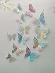 3D Hollow Butterfly Wall Stickers