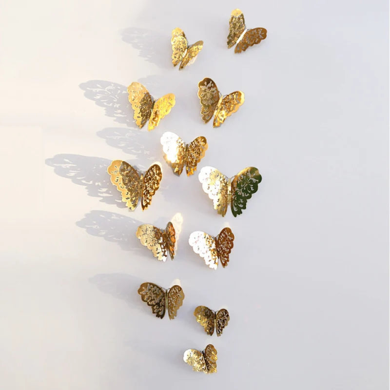 3D Hollow Butterfly Wall Stickers