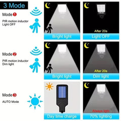 Solar Sensor Street Light Set