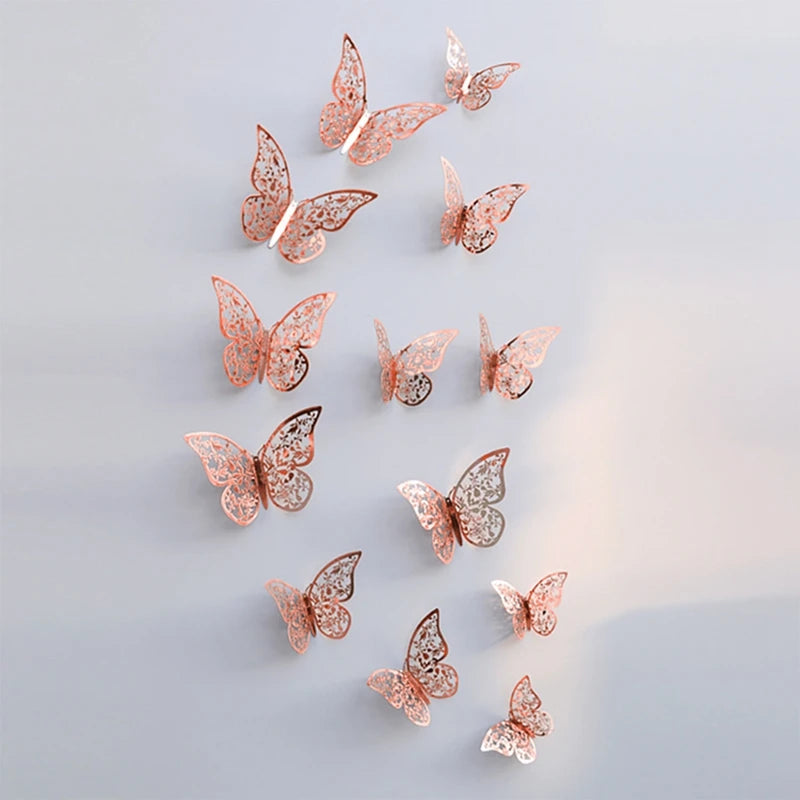 3D Hollow Butterfly Wall Stickers