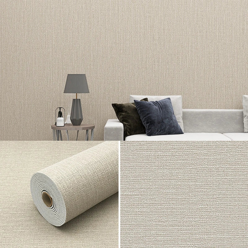 Self-Adhesive 3D Linen Wallpaper