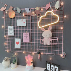 Iron Grid Wall Decor Organizer