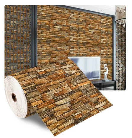 3D Soft Foam Brick Wallpaper