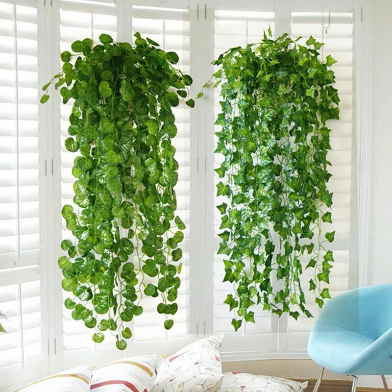 Artificial Hanging Green Plant Decor