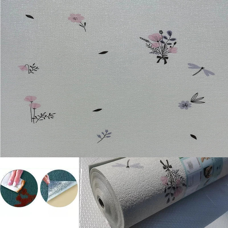 Self-Adhesive 3D Linen Wallpaper