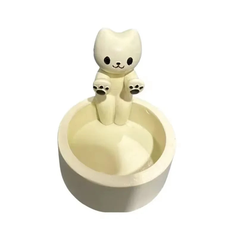 Cute Kitten Candle Holder