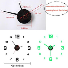 3D Luminous DIY Wall Clock