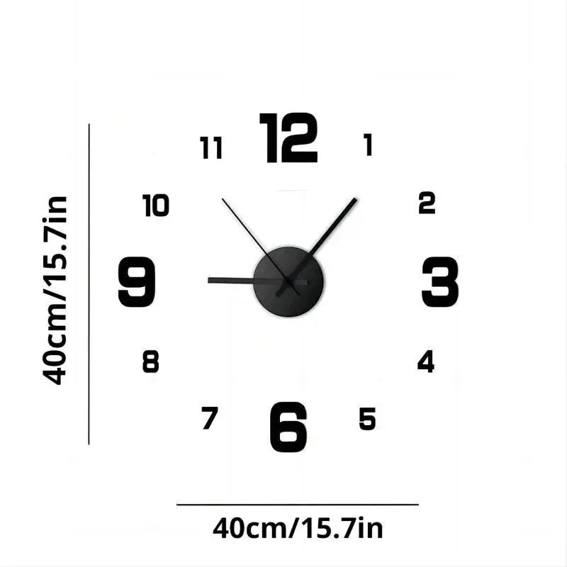 DIY Frameless Silent Wall Clock