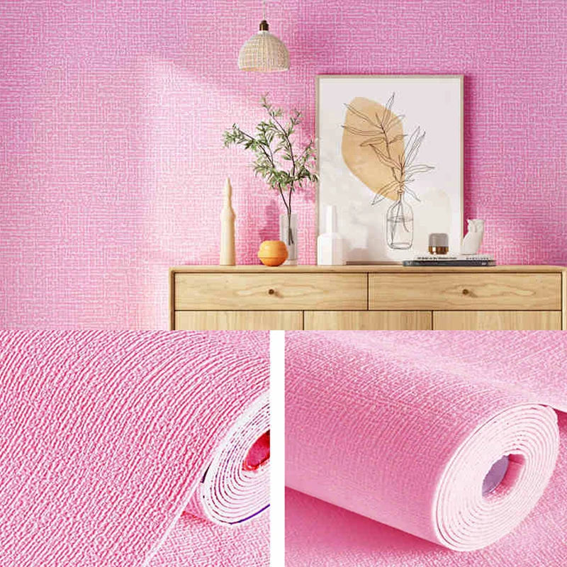 Self-Adhesive 3D Linen Wallpaper