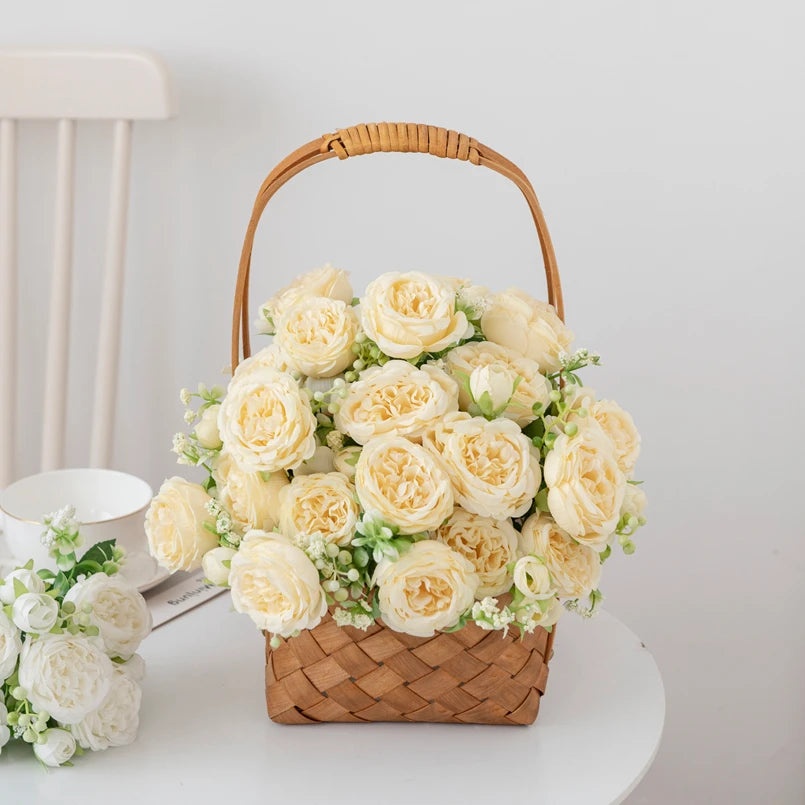 Artificial Peony & Rose Bouquet